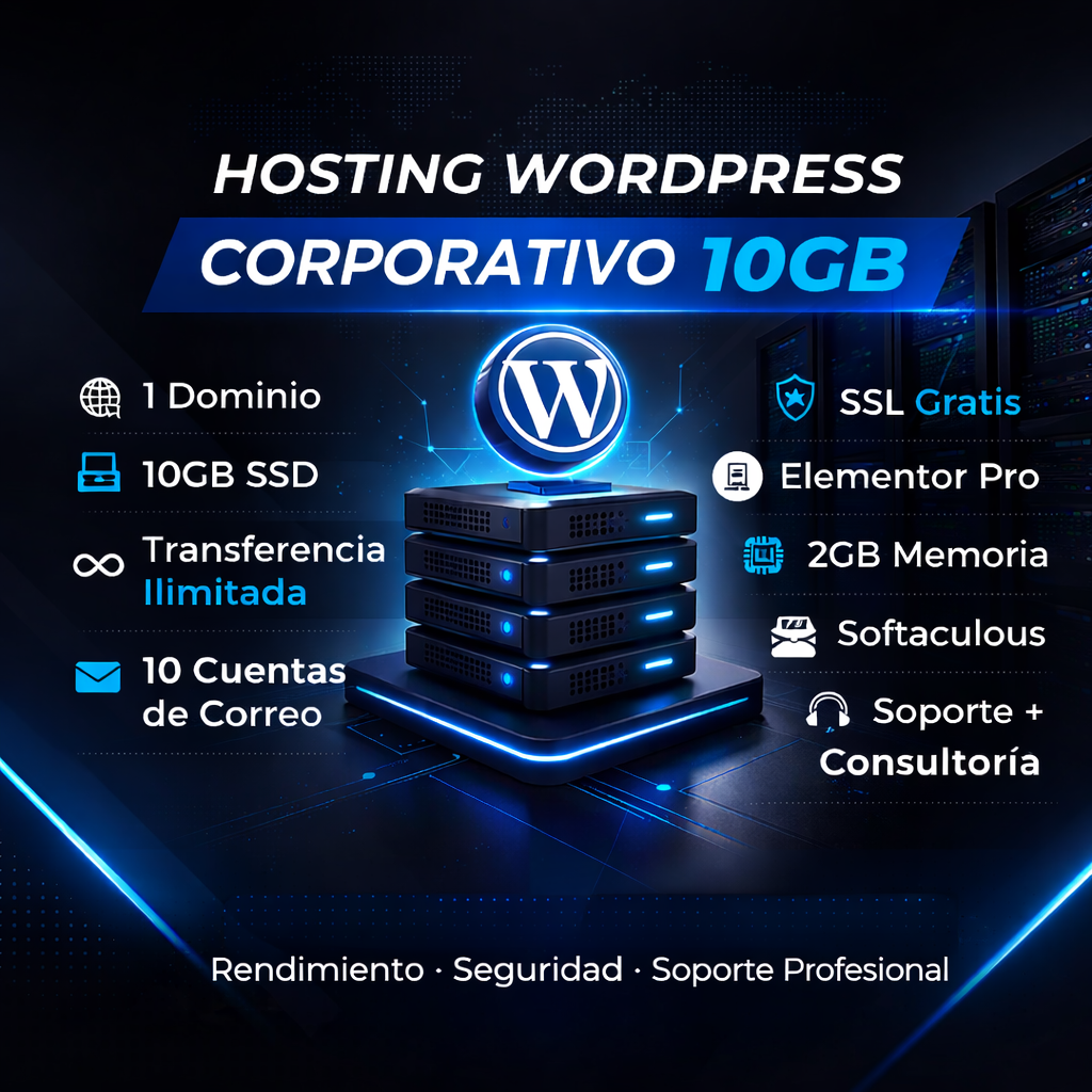 Plan Hosting Corporativo 10Gb